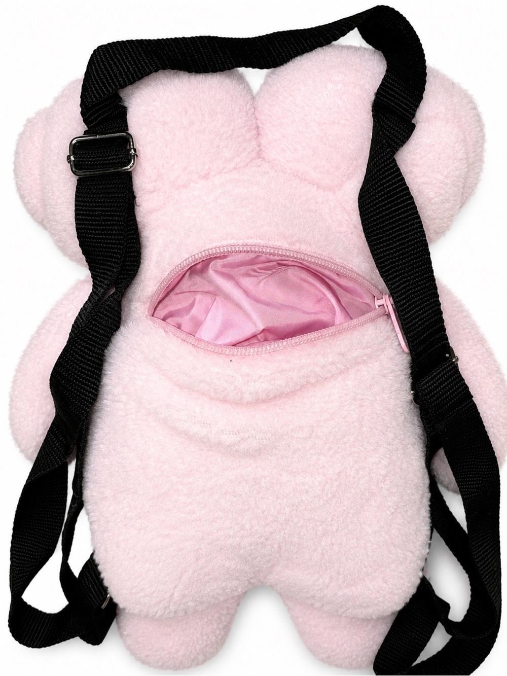 Hot Topic Pink Plush Double Bear Backpack - Picture 6 of 7